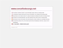 Tablet Screenshot of concellodocorgo.net